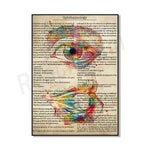 Représentation visuelle détaillée de l'ophtalmologie, une branche de la médecine qui traite le diagnostic et le traitement des maladies de l'œil, comprenant une liste des principales pathologies oculaires ainsi que les méthodes d'examen et de chirurgie de l'œil.