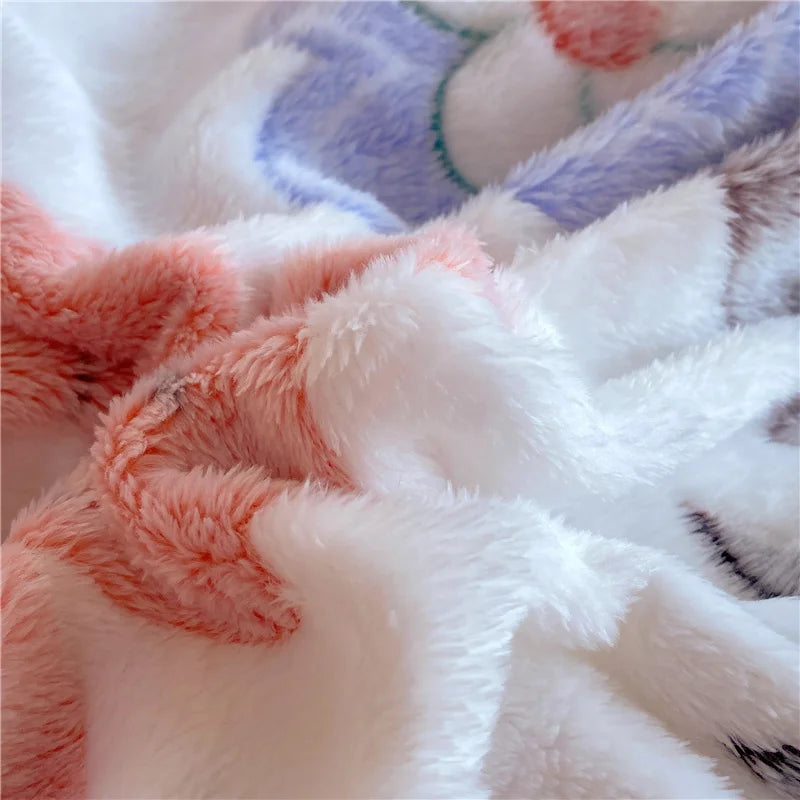 Texture douce de la housse de couette polaire pour l'hiver