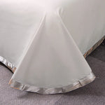 Housse de couette en satin jacquard avec motifs raffinés