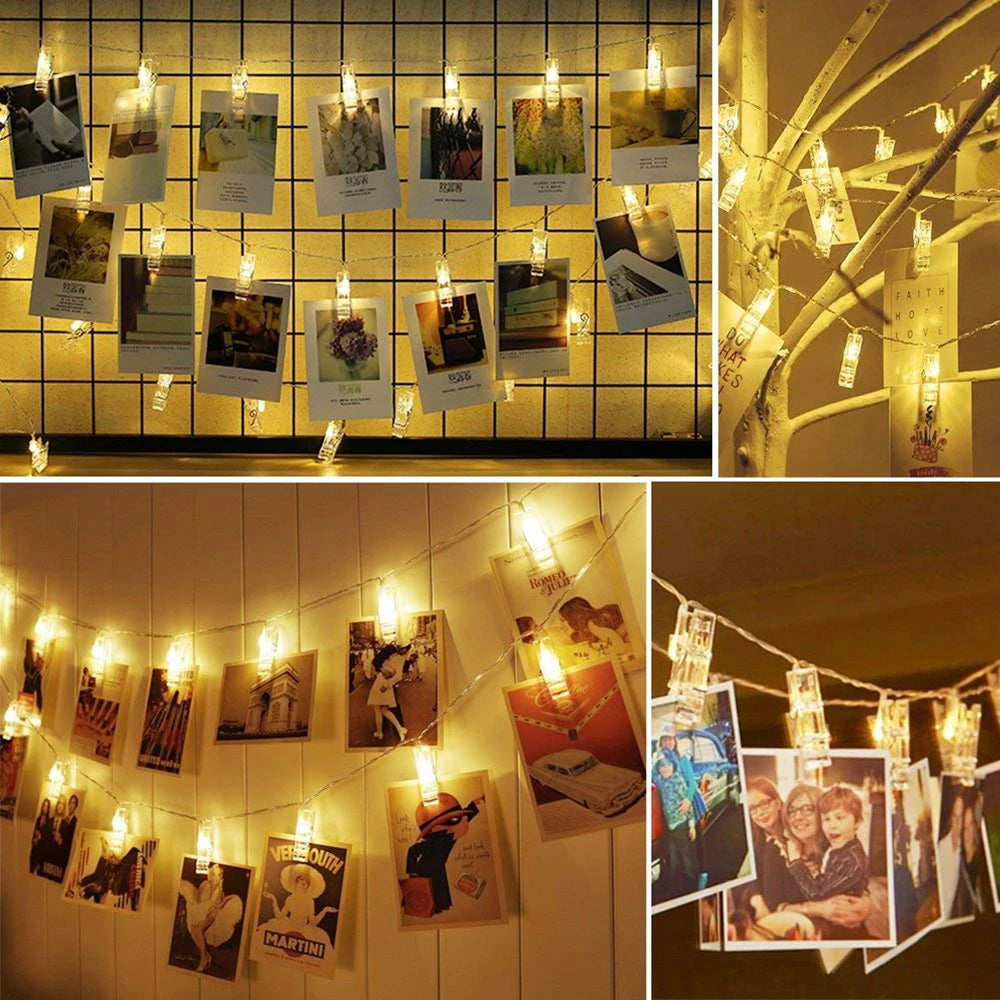 Guirlande photo LED 3 mètres décoration chambre