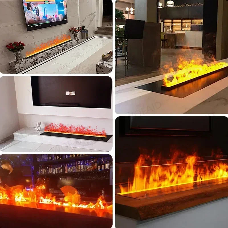 Cheminée moderne avec télécommande