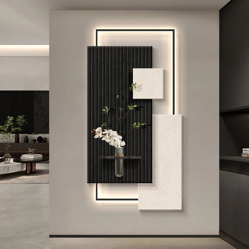 Lampe murale LED bois design salon