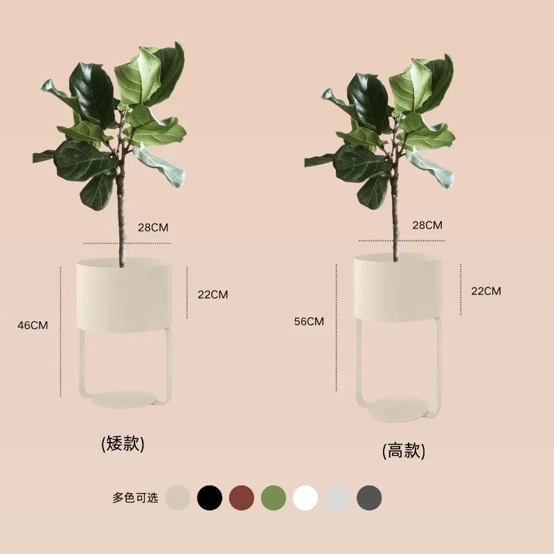 Étagère à plantes argentée, design épuré pour verdir votre espace