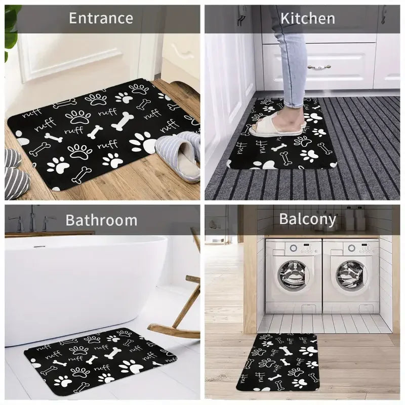 Tapis de bienvenue 40x60 cm dans une entrée accueillante