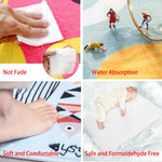 Couverture confortable et sans danger, garantie sans formaldéhyde, absorption élevée de l'eau et résistance aux décolorations.