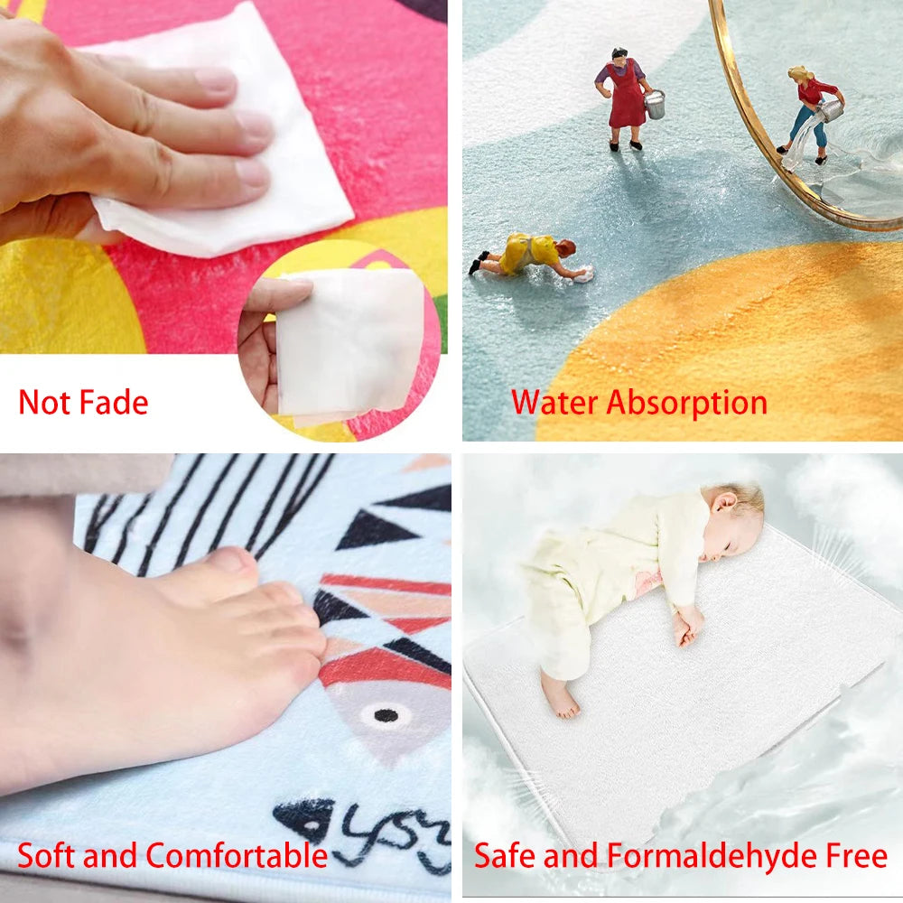 Couverture douce et confortable avec un motif original, résistante à la décoloration et à l'absorption d'eau, exempte de formaldéhyde, offrant un environnement sain et sécuritaire.