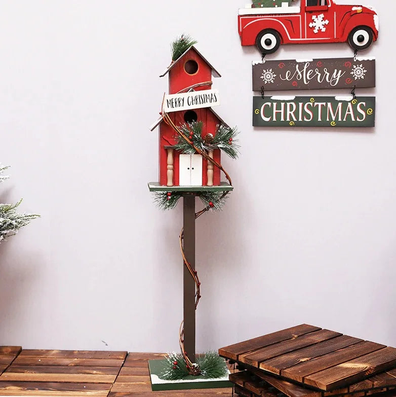 Panneau décoratif Noël extérieur bois