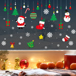 Autocollants de fenêtre Noël noir sur vitre moderne