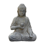 Bouddha méditatif avec lotus lumineux solaire