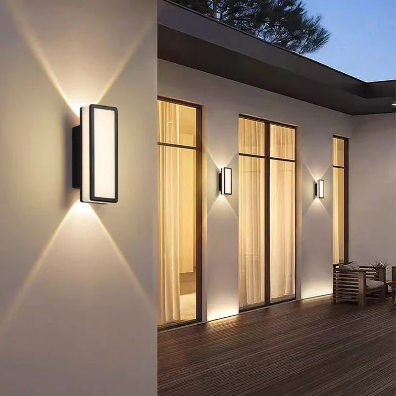 Applique murale LED extérieur blanc chaud ambiance