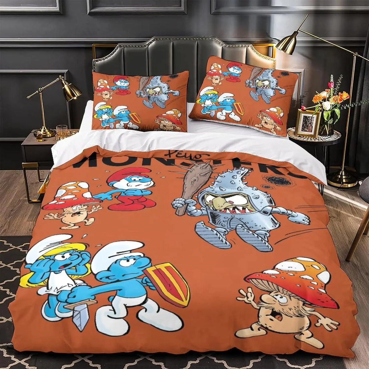 Housse de couette microfibre douce avec fermeture éclair