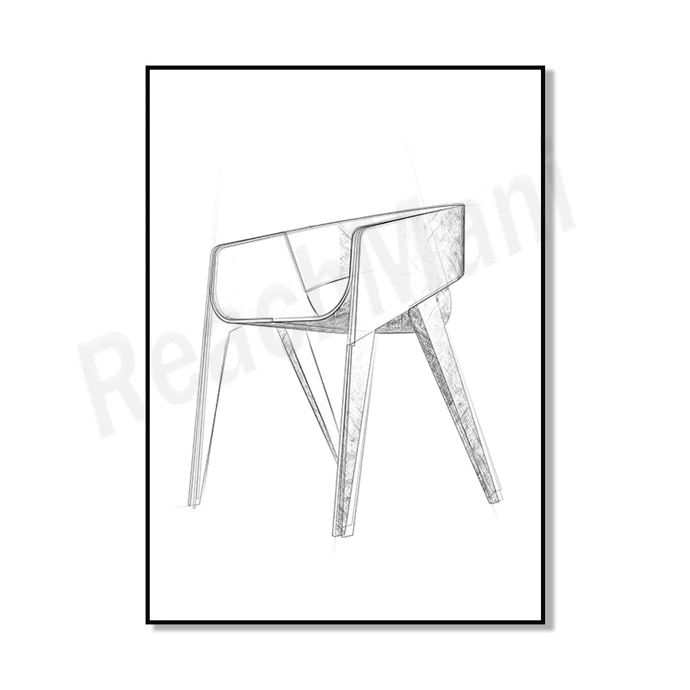 Le design épuré et minimaliste de cette chaise illustre une esthétique moderne et fonctionnelle.