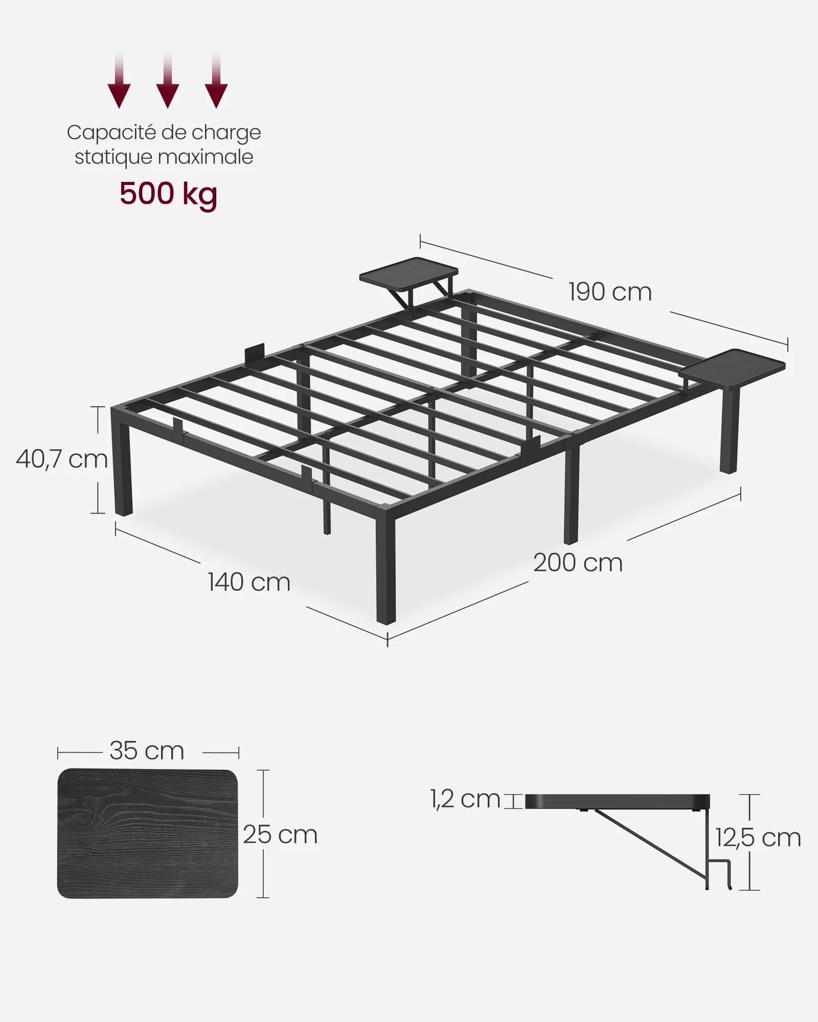 Détail des patins anti-rayures et protection du sol