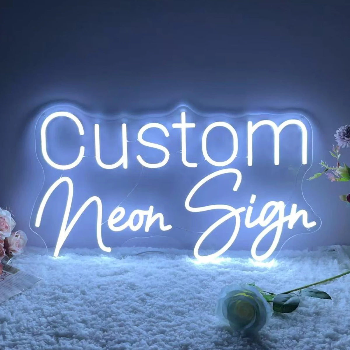 Enseigne néon LED multicolore RVB avec mode lumière respiratoire