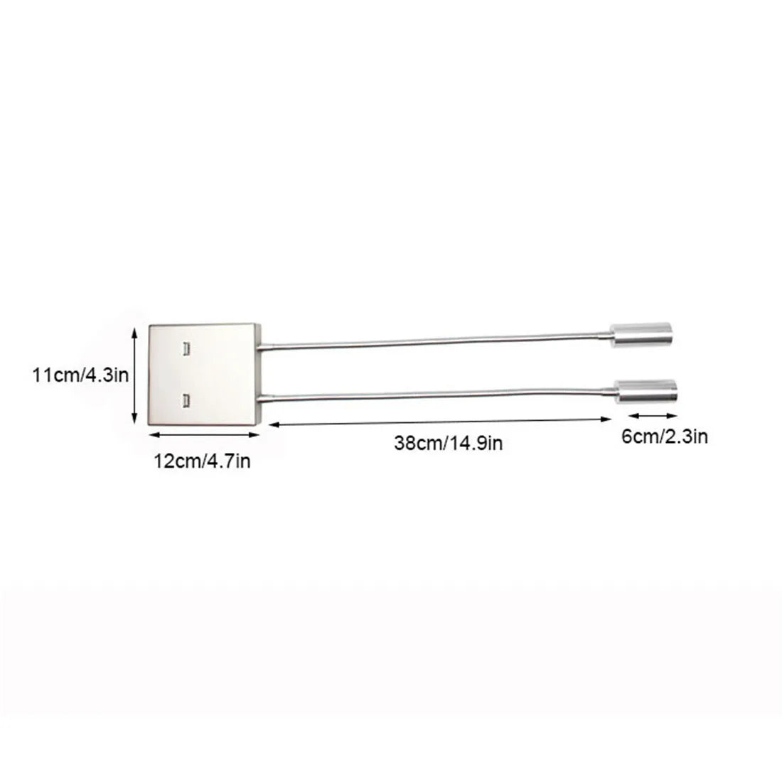 Lampe murale de salon design avec éclairage LED et ports de chargement