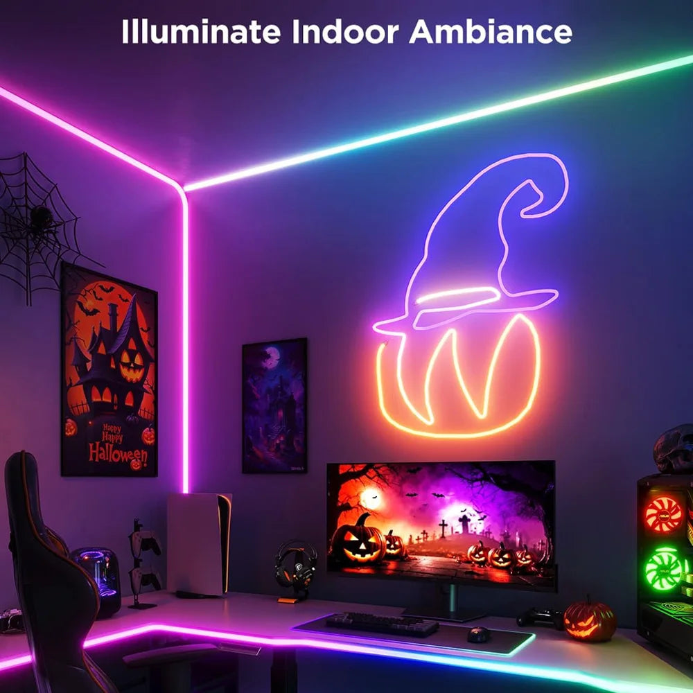 Bande LED néon contrôlée par Alexa et Google Home