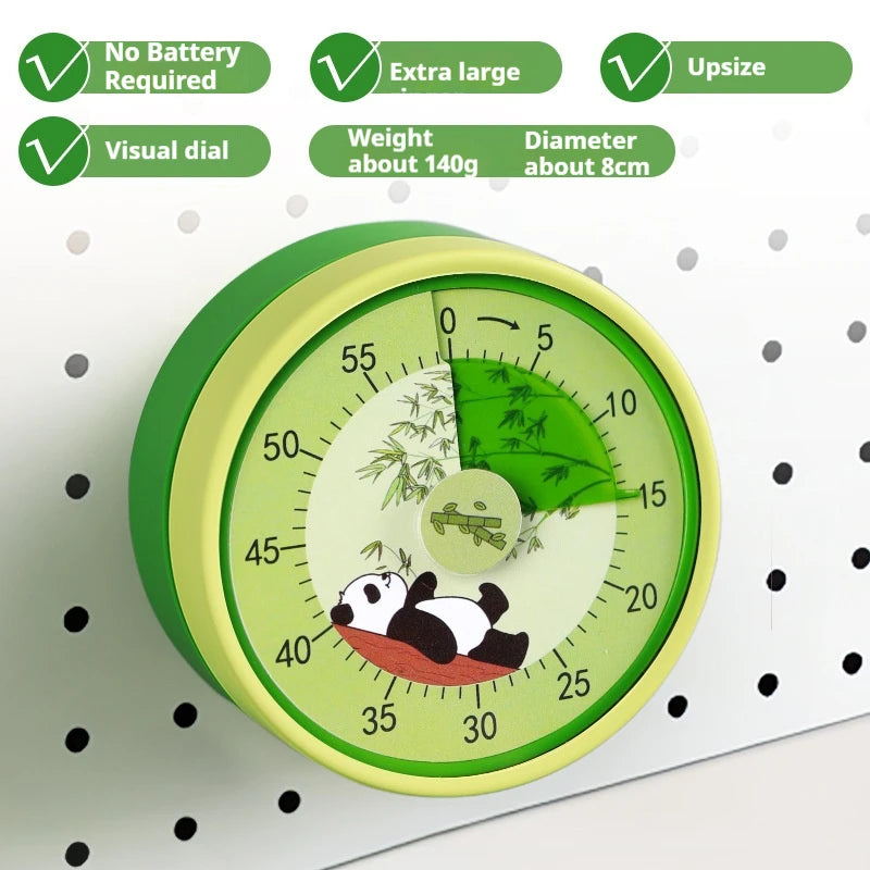 Minuterie rouge panda pour étude ou douche