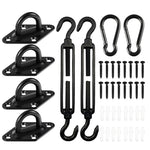 Kit de fixation pour voile d'ombrage en acier inoxydable 304
