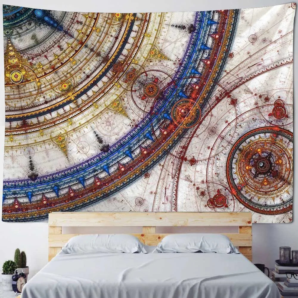 Vue de près de la texture douce et des couleurs vibrantes du Mandala
