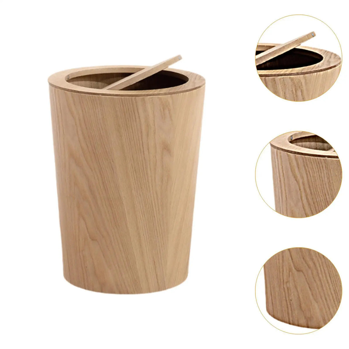 Poubelle en bois écologique pour cuisine ou bureau