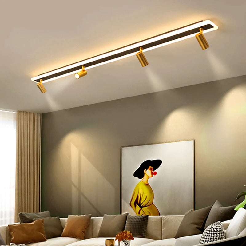 Lampe LED design nordique dorée avec variateur