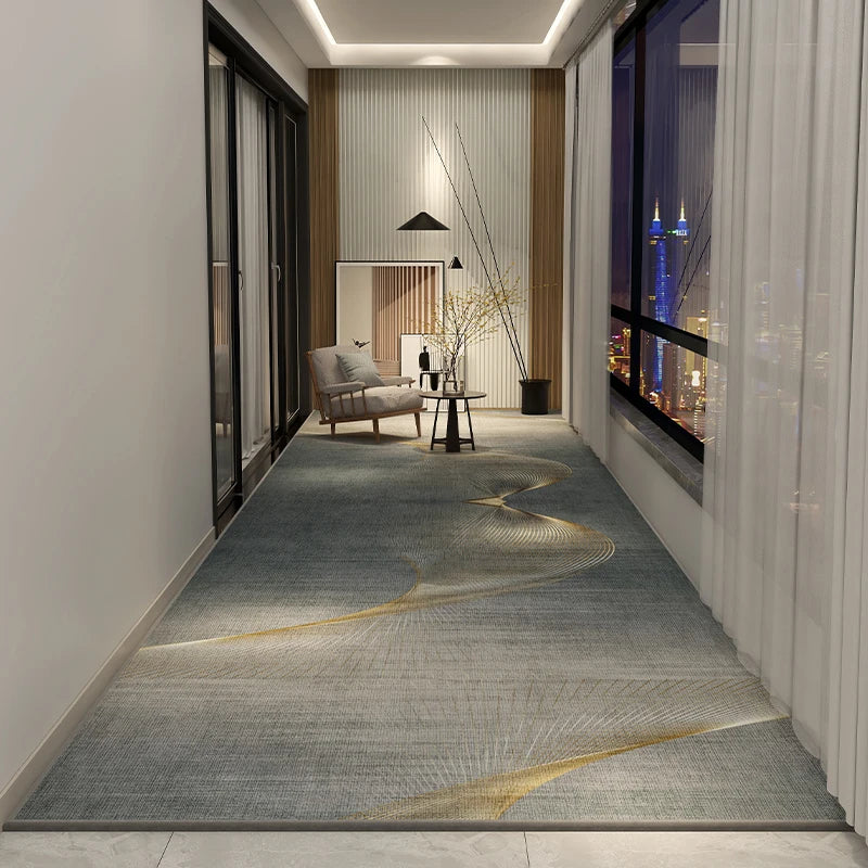 Design de tapis de couloir sur mesure avec motif géométrique élégant