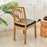 Housse coussin chaise imperméable cuir élasthanne rouge