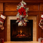 Guirlande festive pour escalier intérieur