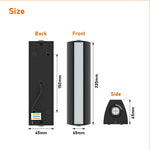 Comparaison de l'applique murale LED allumee et eteinte