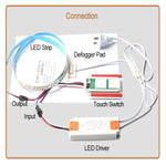 Schéma d'installation du transformateur LED antibuée