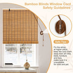 Store bambou en couleur beige pour décoration rétro