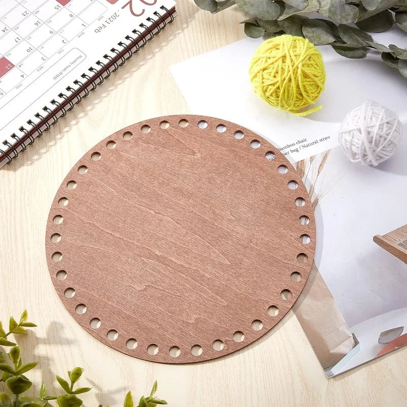Base en bois brut pour tissage de panier