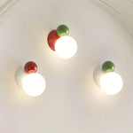 Applique murale LED en métal rouge pour décoration intérieure moderne