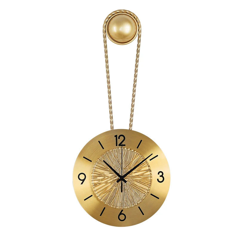 Vue de profil de l'horloge montrant son épaisseur
