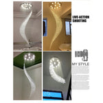 Détail des cristaux du lustre design Ombre Interieur