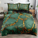 Linge de lit microfibre marbre 3D Ombre Interieur