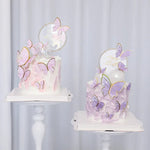 Décoration de gâteau papillon peint à la main or