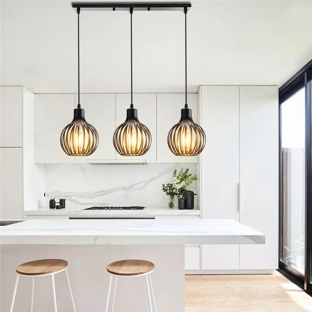 Suspension vintage fer noir Ombre Interieur