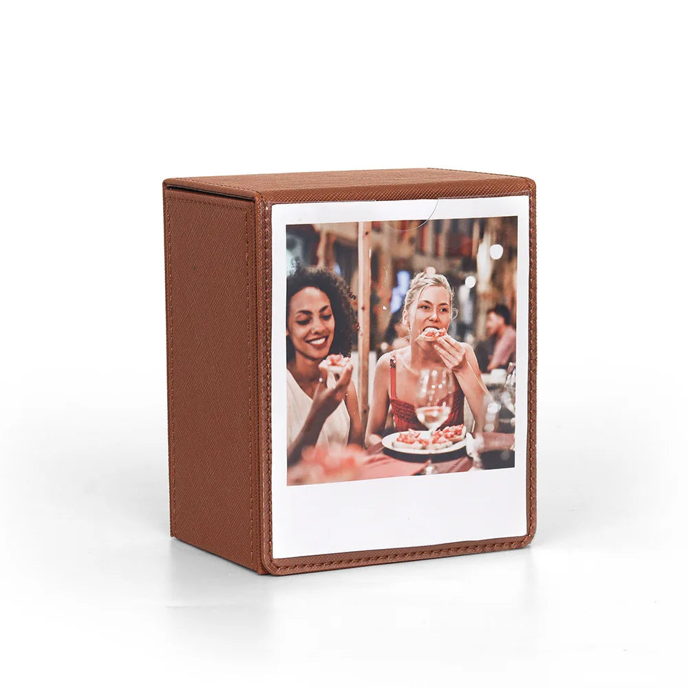 Boîte de rangement photo sur étagère décorative