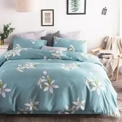 Housse de couette dans une chambre décorée avec style pastoral