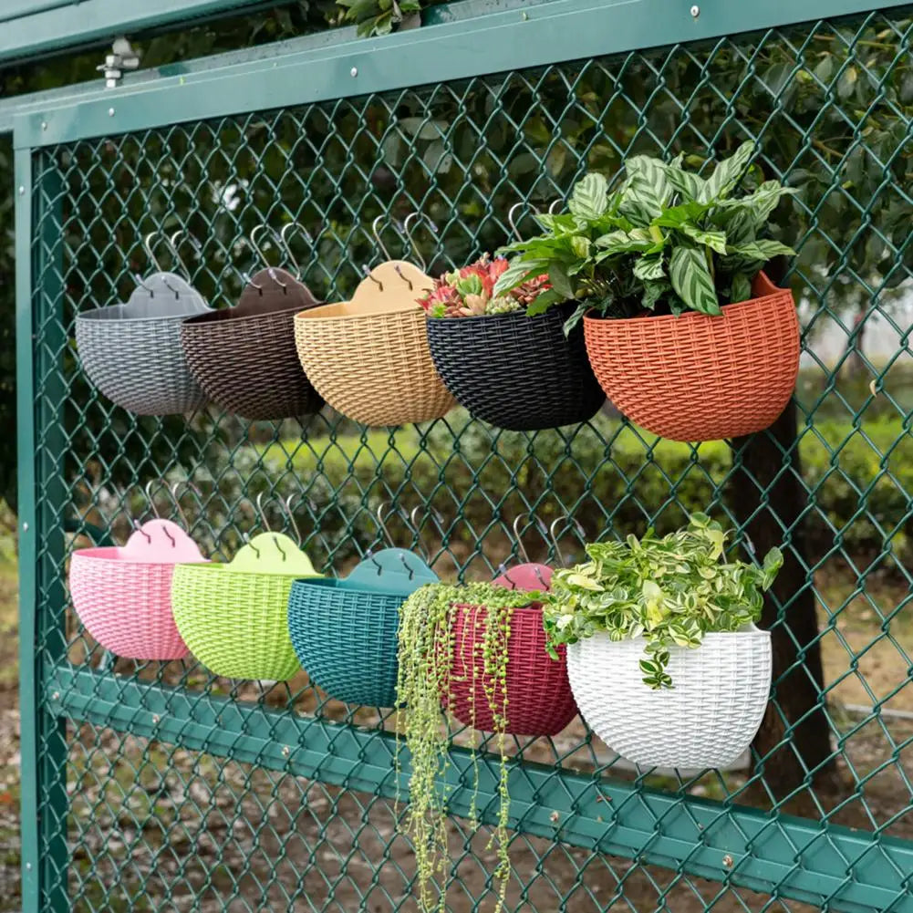 Jardinière suspendue balcon couleur jaune clair