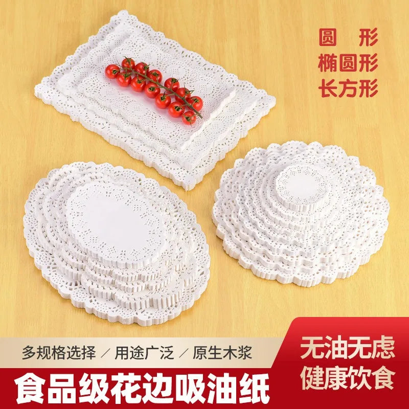 Napperon dentelle blanc sur table de mariage