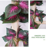 Décoration murale verte avec guirlande de lierre 230cm