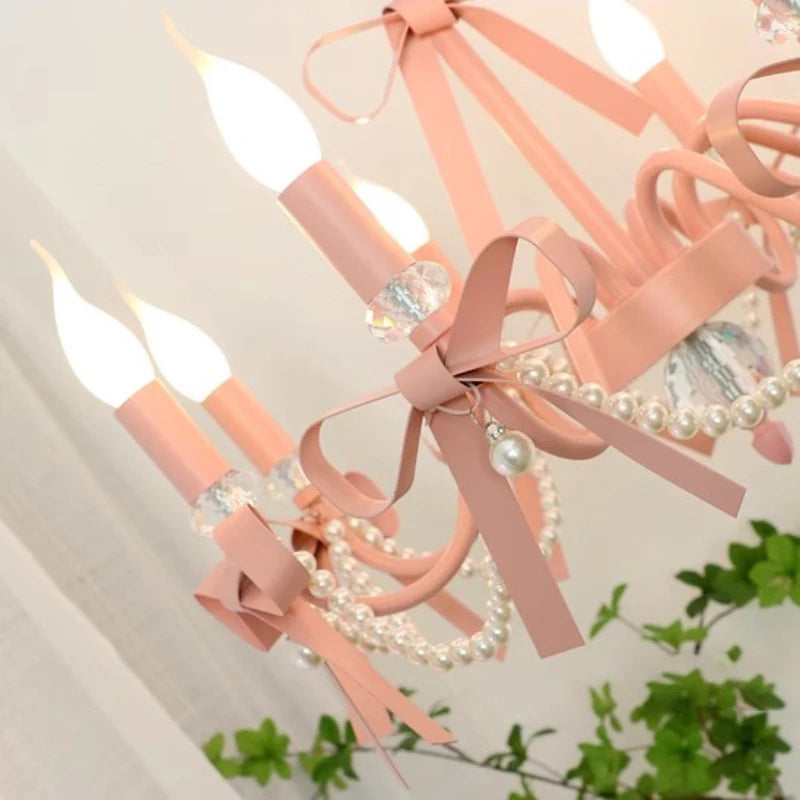 Lustre de princesse rose design nordique