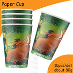 Gobelets Roi Lion multicolores pour anniversaire