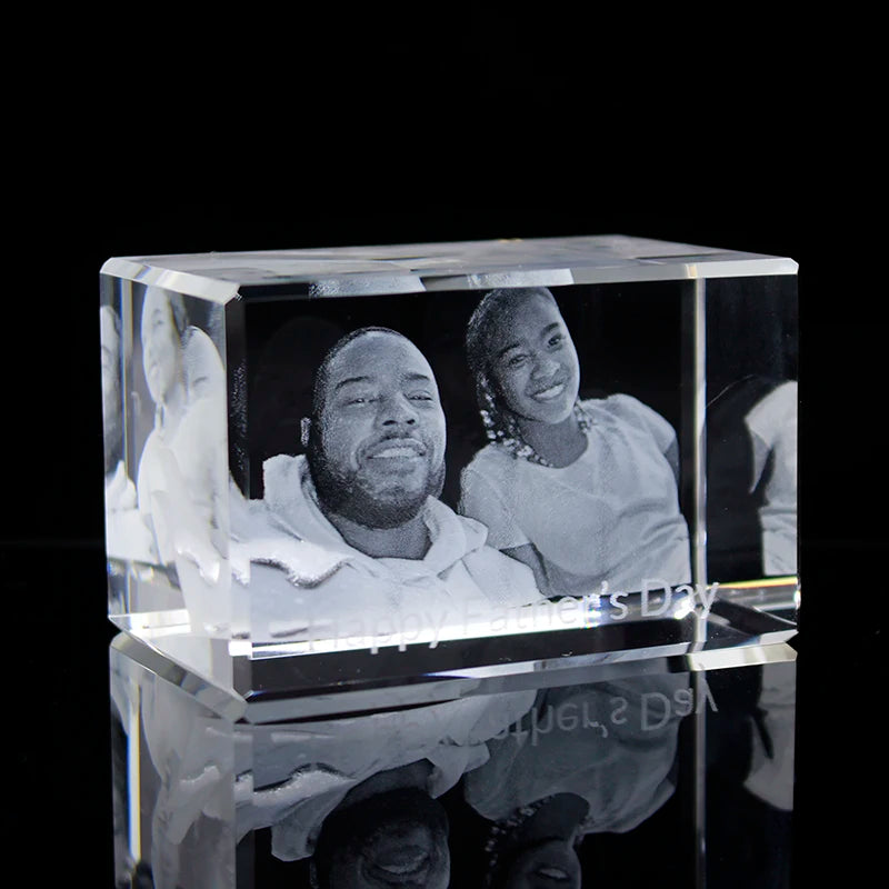 Cadre photo cristal fête des pères