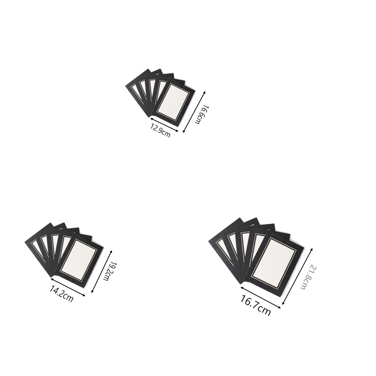 Cadre photo carton multicolore vue d'ensemble
