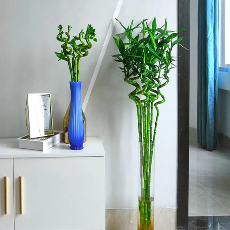 Bambou porte-bonheur en plastique durable pour jardin extérieur