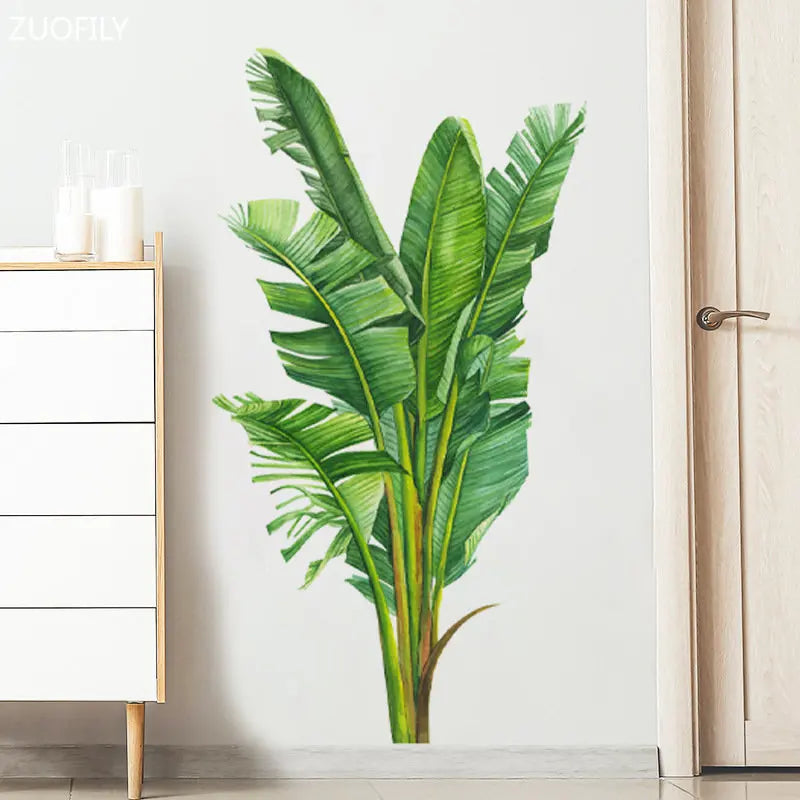 Sticker mural palmier noir