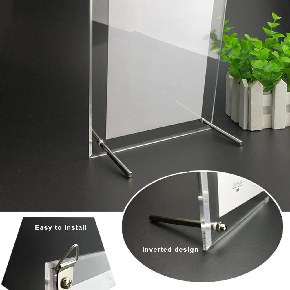Cadre acrylique transparent avec carte postale